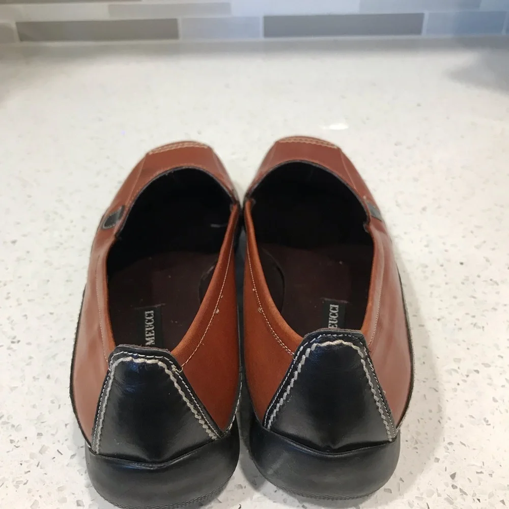 Sesto Meucci two tone leather loafer 7.5M